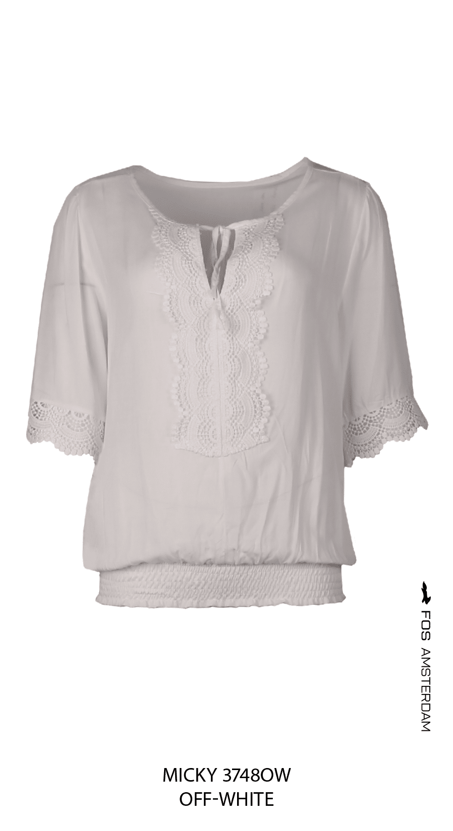 Voorschrijven Kikker bereiken Fos Fashion blouse Micky off white - It Rains Fashion